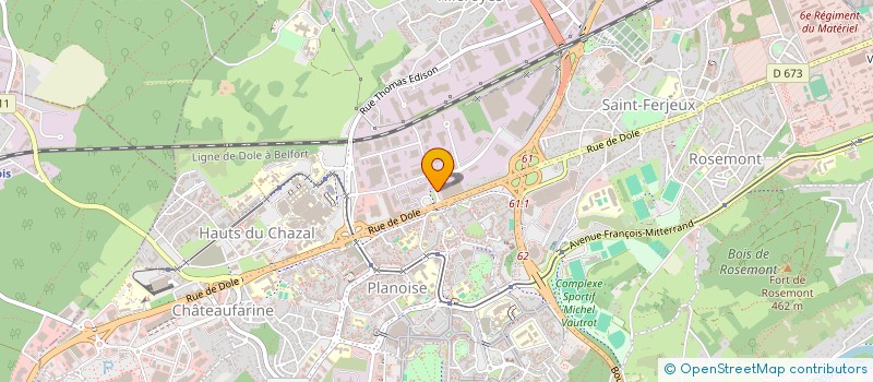 localisation de l'entreprise DISTRI CAF' à BESANCON