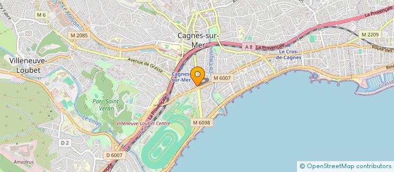 localisation de l'entreprise DISTRI CAGNES à CAGNES-SUR-MER