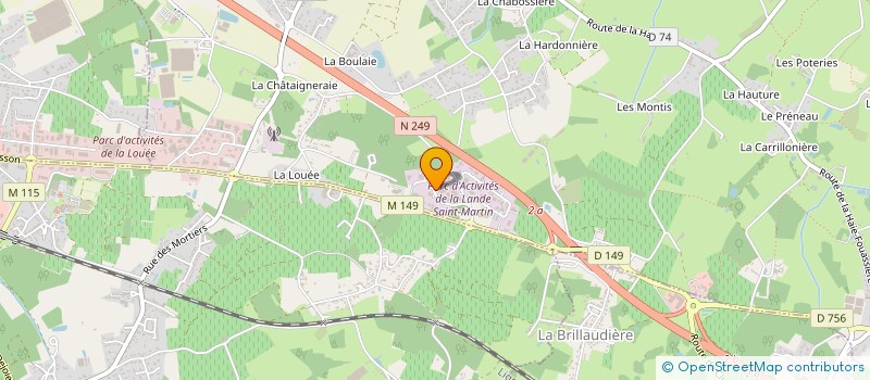 localisation de l'entreprise DISTRI'CLICK à HAUTE-GOULAINE