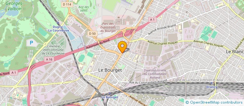 localisation de l'entreprise DISTRI CLIM à LE BOURGET