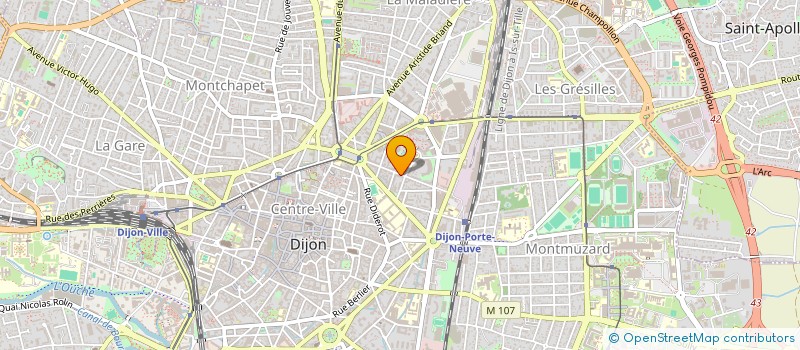 localisation de l'entreprise DISTRI'CLIM SARL à DIJON