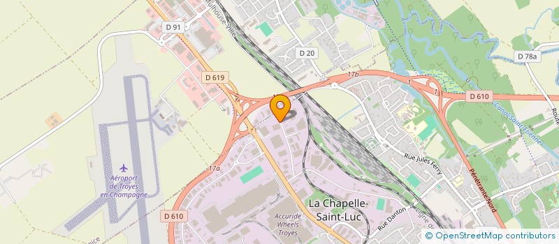 localisation de l'entreprise DISTRI COLIS à LA CHAPELLE-SAINT-LUC