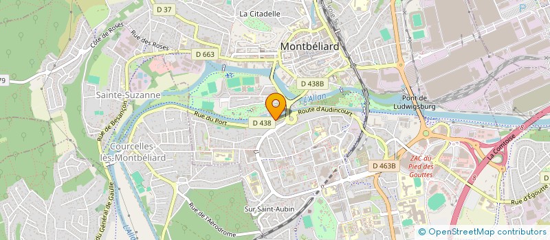localisation de l'entreprise DISTRI'CONFIANCE  MONTBELIARD
