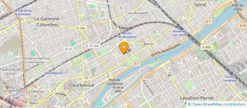localisation de l'entreprise DISTRI COURBEVOIE à COURBEVOIE