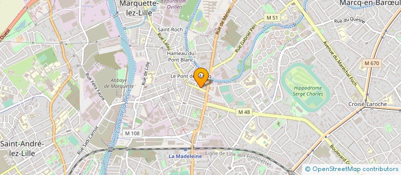 localisation de l'entreprise DISTRI EMBALLAGES à MARCQ-EN-BARŒUL