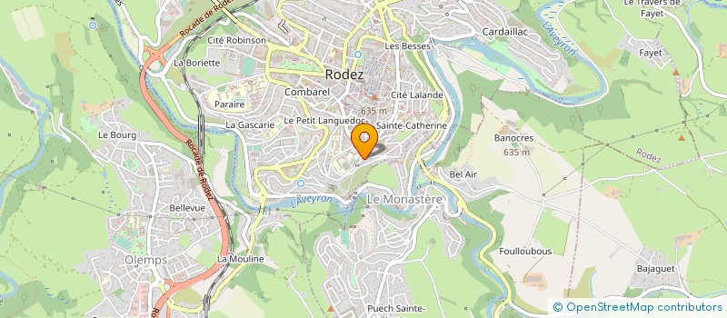 localisation de l'entreprise DISTRI ENERGIES AVEYRON à RODEZ
