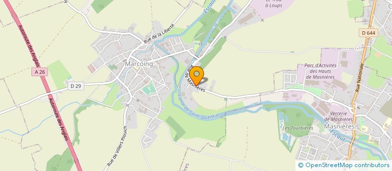 localisation de l'entreprise DISTRI ESCAUT  MARCOING