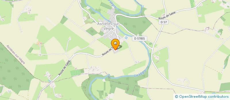 localisation de l'entreprise DISTRI-EXPRESS  ASNIERES-SUR-VEGRE