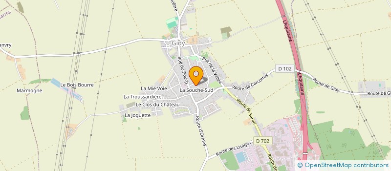 localisation de l'entreprise DISTRI FLEURS SARL à CERCOTTES