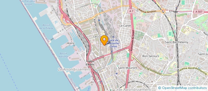 localisation de l'entreprise DISTRI-FOURNIL à MARSEILLE