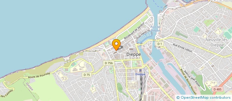 localisation de l'entreprise DISTRI GAMES à DIEPPE