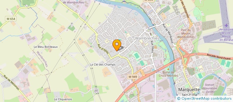 localisation de l'entreprise DISTRI.GAMES  WAMBRECHIES