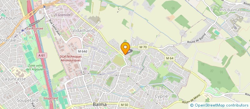 localisation de l'entreprise DISTRI GAZ 31  BALMA