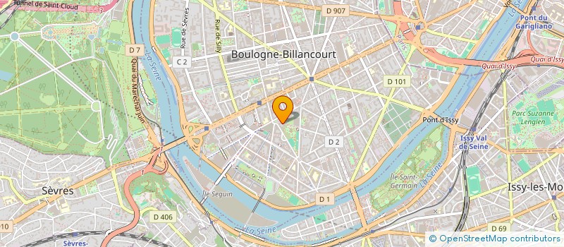 localisation de l'entreprise DISTRI GINE 2 à BOULOGNE-BILLANCOURT