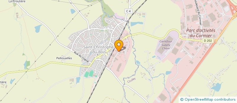 localisation de l'entreprise DISTRI IMMO  SAINT-CHRISTOPHE-DU-BOIS