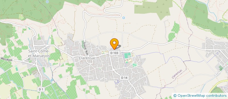 localisation de l'entreprise DISTRI JC&MS  CLARENSAC