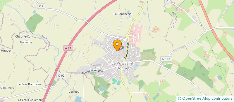 localisation de l'entreprise DISTRI JET à CHOLET