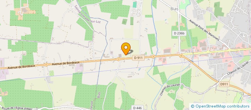 localisation de l'entreprise DISTRI LA VALENTINE  VILLENEUVE SUR LOT