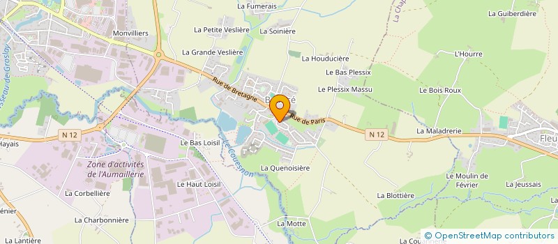 localisation de l'entreprise DISTRI LAND à BEAUCE