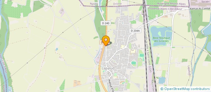 localisation de l'entreprise DISTRI-LAPALUD  LAPALUD