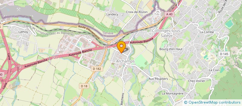 localisation de l'entreprise DISTRI'LEMAN  ARCHAMPS