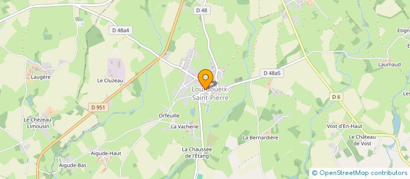 localisation de l'entreprise DISTRI-LIME  LOURDOUEIX-SAINT-PIERRE