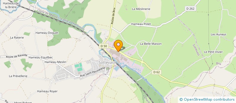 localisation de l'entreprise DISTRI LOGISTIQUE 53  SOTTEVAST