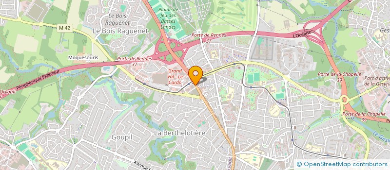 localisation de l'entreprise DISTRI M à ORVAULT