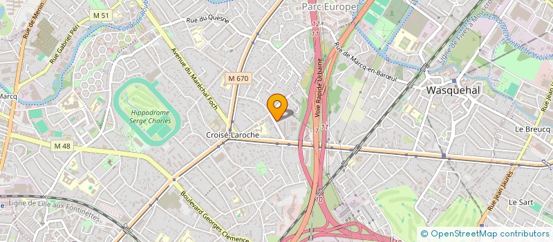 localisation de l'entreprise DISTRI MARCQ à MARCQ-EN-BARŒUL
