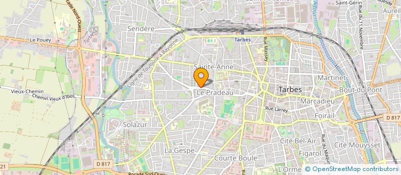 localisation de l'entreprise DISTRI MBJV à TARBES