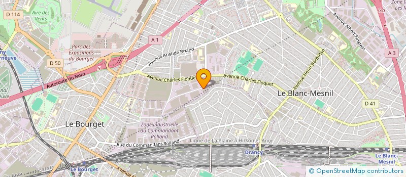localisation de l'entreprise DISTRI-MEUBLES à LE BLANC-MESNIL