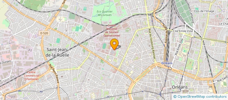 localisation de l'entreprise DISTRI-MEUSE INVEST à ORLEANS