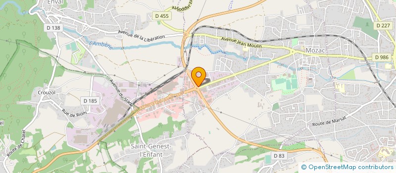 localisation de l'entreprise DISTRI MOZAC  MOZAC