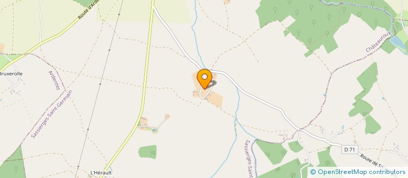 localisation de l'entreprise DISTRI NATURE  SASSIERGES-SAINT-GERMAIN