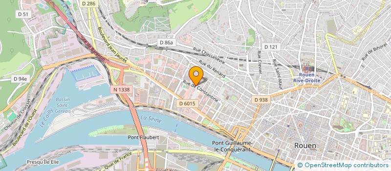 localisation de l'entreprise DISTRI-ONE à ROUEN