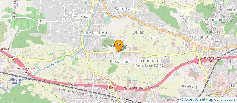 localisation de l'entreprise DISTRI PAIN à OLLIOULES