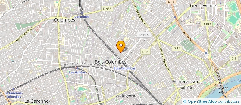 localisation de l'entreprise DISTRI PERMO à BOIS-COLOMBES