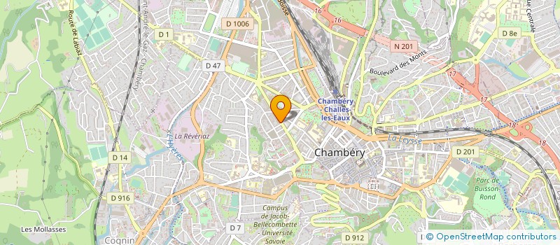 localisation de l'entreprise DISTRI PETIOT à CHAMBERY