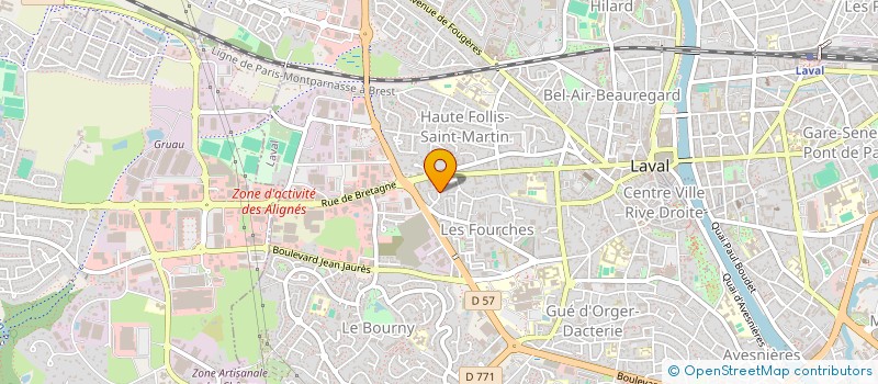 localisation de l'entreprise DISTRI'PIZZ à LAVAL