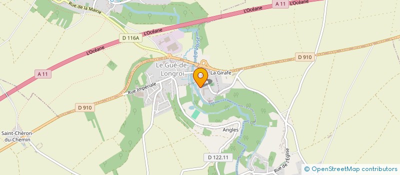 localisation de l'entreprise DISTRI PLUS à LE GUE-DE-LONGROI