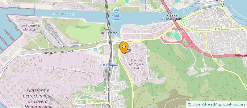 localisation de l'entreprise DISTRI PLUS  MARTIGUES