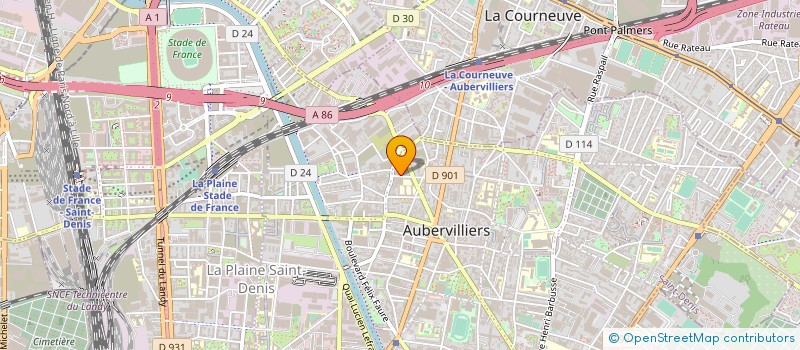 localisation de l'entreprise DISTRI PLUS à AUBERVILLIERS