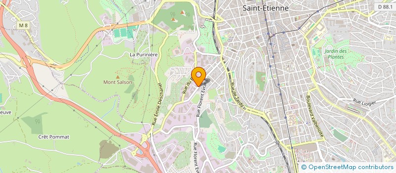 localisation de l'entreprise DISTRI'PRO  SAINT-ETIENNE