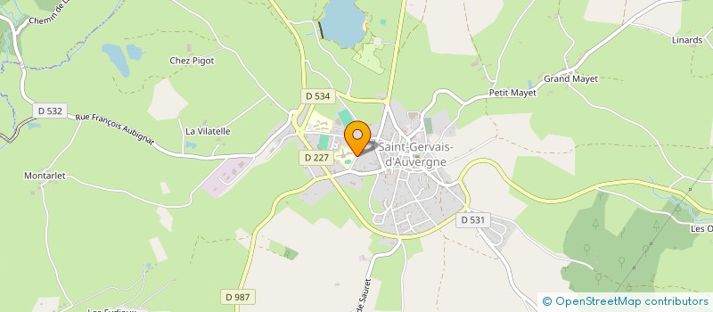 localisation de l'entreprise DISTRI-RAULT à SAINT-GERVAIS-D'AUVERGNE