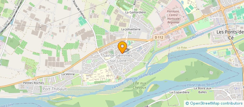 localisation de l'entreprise DISTRI-RELAIS à SAINTE-GEMMES-SUR-LOIRE