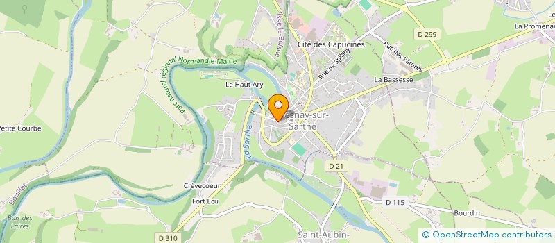 localisation de l'entreprise DISTRI ROLLS  GESNES-LE-GANDELIN