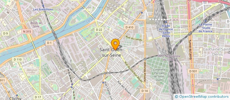 localisation de l'entreprise DISTRI SAINT OUEN à SAINT-OUEN-SUR-SEINE