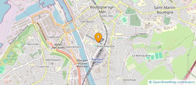 localisation de l'entreprise DISTRI-SERVICES à BOULOGNE-SUR-MER