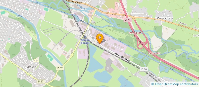 localisation de l'entreprise DISTRI STOCK  VIERZON