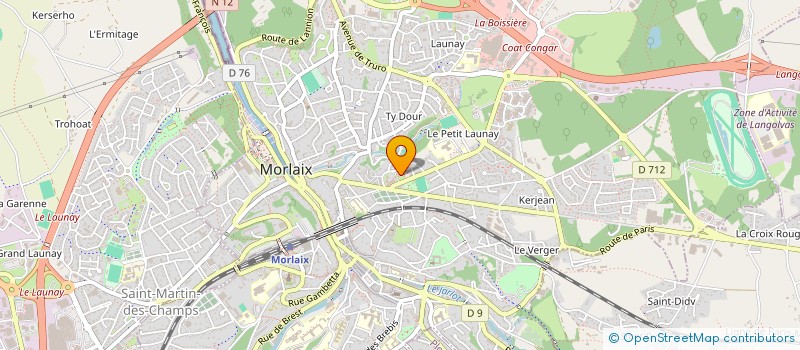 localisation de l'entreprise DISTRI TRO BREIZH à MORLAIX